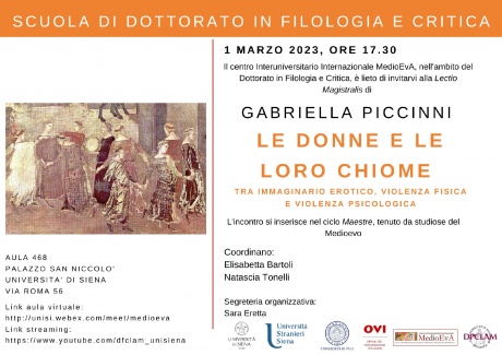  Lectio magistralis della prof.ssa Gabriella Piccinni