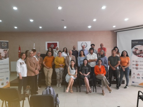 Lo staff del progetto Erasmus+ PACTUM in Tunisia