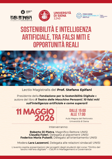 Lectio magistralis su sostenibilità e intelligenza artificiale Lectio magistralis su sostenibilità e intelligenza artificiale