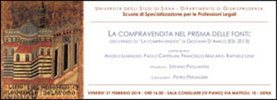 Locandina Scuola di specializzazione per le professioni legali