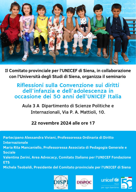 seminario in occasione dei 50 anni dell'UNICEF Italia