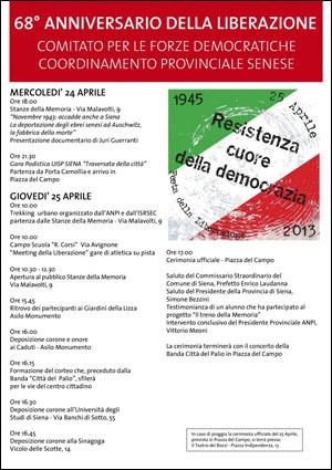Locandina "Resistenza cuore della democrazia"