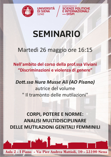 Seminario "Corpi, potere e norme" Seminario "Corpi, potere e norme"