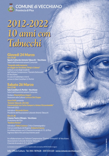 2012-2022 - 10 anni con Tabucchi