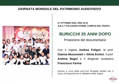 proiezione del documentario "Buricchi: 25 anni dopo"