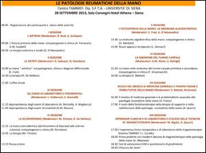 convegno “Le patologie reumatiche della mano”