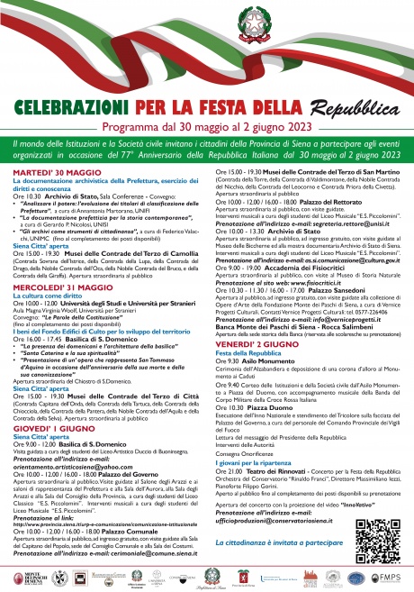 Celebrazioni per la Festa della Repubblica