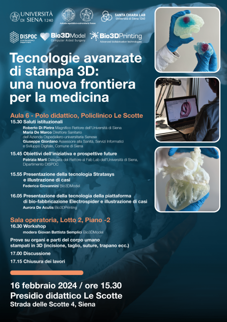 Tecnologie avanzate di stampa 3D. Una nuova frontiera per la medicina