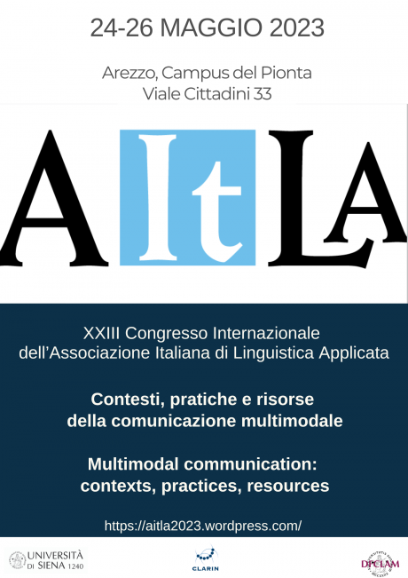 Arezzo: congresso internazionale Associazione italiana di Linguistica applicata