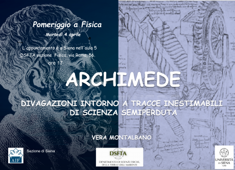 “Archimede. Divagazioni intorno a tracce inestimabili di scienza semiperduta”