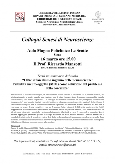 seminario prof. Manzotti seminario prof. Manzotti