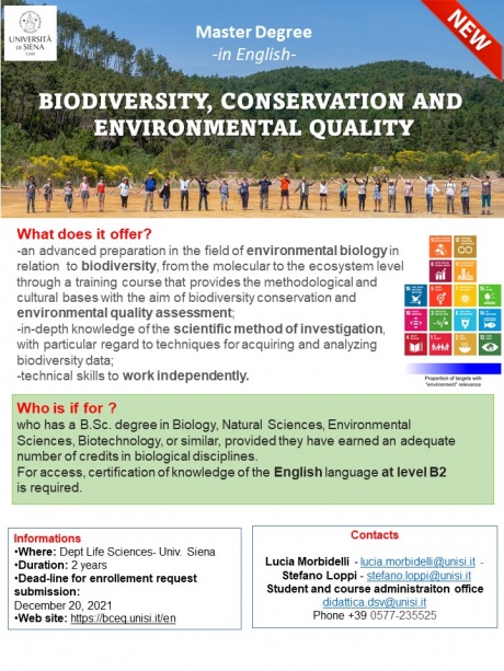Biodiversity, Conservation and Environmental Quality Biodiversity, Conservation and Environmental Quality