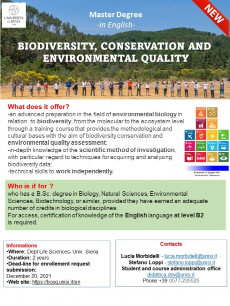 Biodiversity, Conservation and Environmental Quality