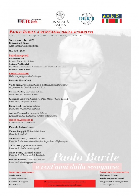 Paolo Barile a vent’anni dalla scomparsa