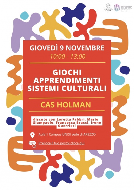 Workshop “Giochi, apprendimenti e sistemi culturali”