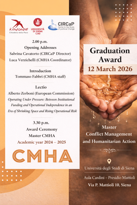 Graduation Award master in "Conflict management and humanitarian action"