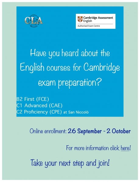  English courses for Cambridge exam preparation