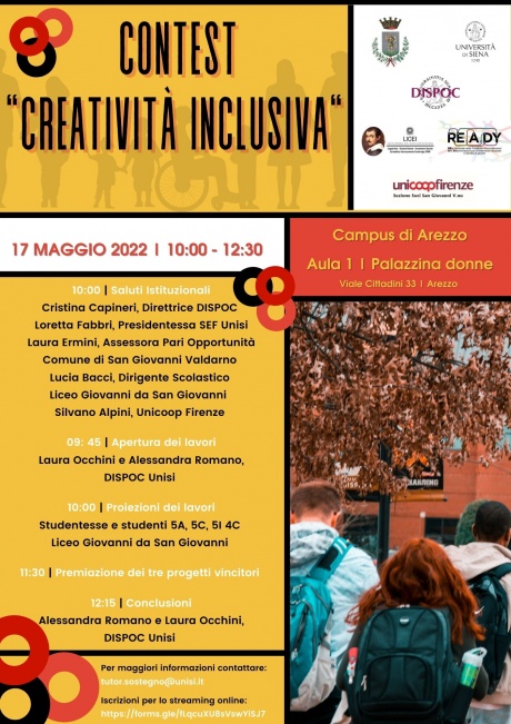 Contest Creatività inclusiva: il 17 maggio le premiazioni