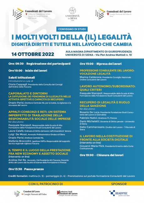 Convegno di studi "I molti volti della (il)legalità"