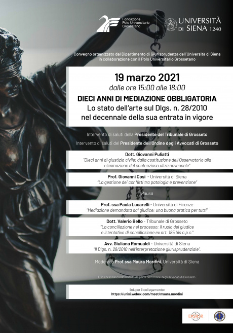 Convegno "Dieci anni di mediazione obbligatoria"