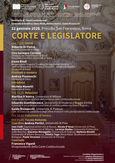 “Corte e Legislatore”