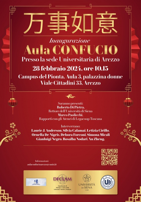 Arezzo: inaugurazione Aula Confucio
