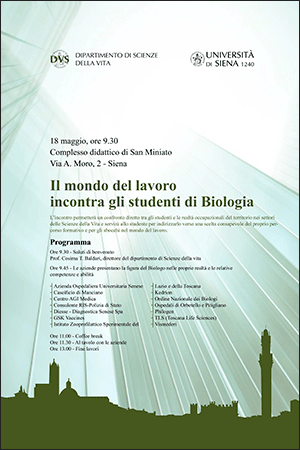 Il mondo del lavoro incontra gli studenti di Biologia