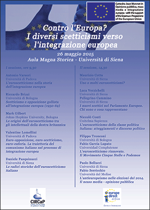 "Contro l'Europa? I diversi scetticismi verso l'integrazione europea"