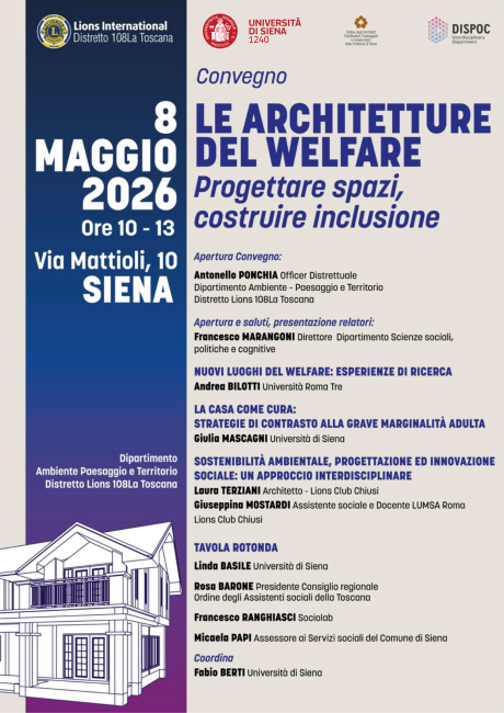 “Le architetture del welfare. Progettare spazi, costruire inclusione” “Le architetture del welfare. Progettare spazi, costruire inclusione”