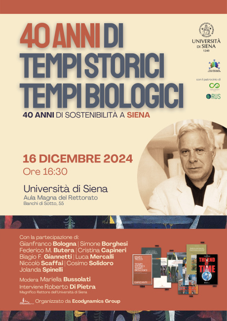 40 anni di Tempi Storici Tempi Biologici: 40 anni di sostenibilità a Siena