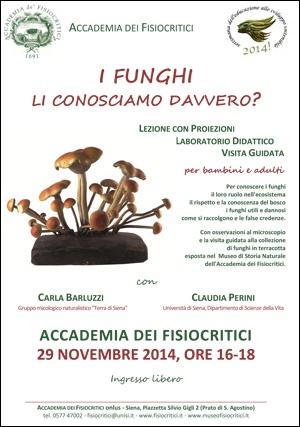 locandina "I funghi li conosciamo davvero?"