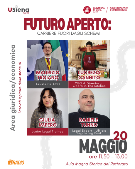 “Futuro aperto: carriere fuori dagli schemi” “Futuro aperto: carriere fuori dagli schemi”