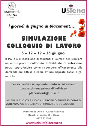 i giovedi di giugno al Placement