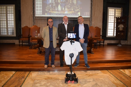Il professor Luca Maria Foresi presidente del SIMUS, il Pro Rettore Vicario Luca Verzichelli e Alessandro Tozzo general manager Liquidweb