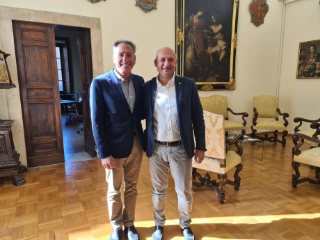 Il Rettore Frati con Peter Shumlin