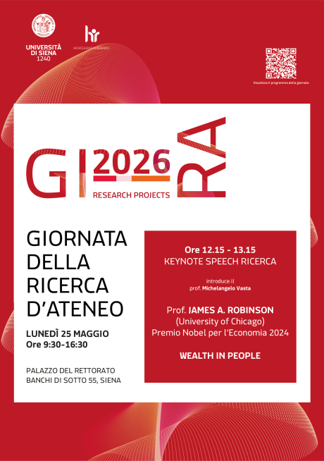 Giornata della Ricerca di Ateneo (GI-RA) - 25 maggio 2026 Giornata della Ricerca di Ateneo (GI-RA) - 25 maggio 2026
