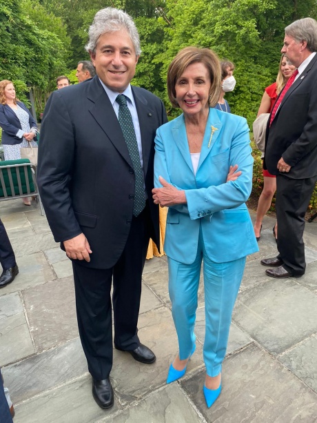 Il professor Antonio Giordano ha incontrato la senatrice Nancy Pelosi