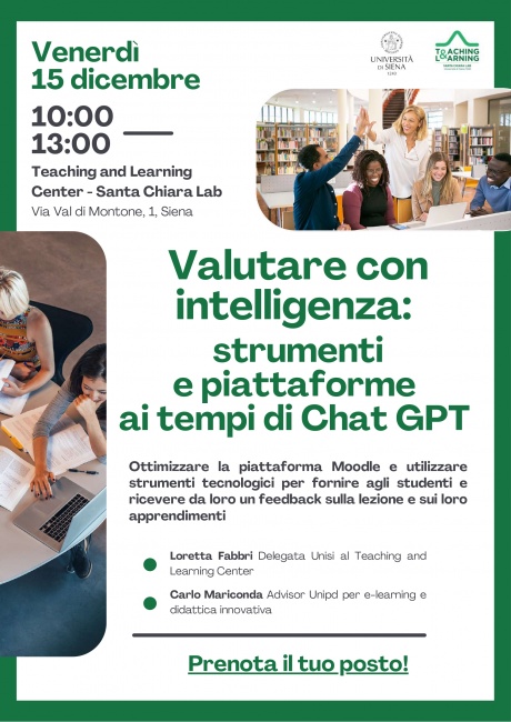 “Valutare con intelligenza: strumenti e piattaforme ai tempi di chat GPT”