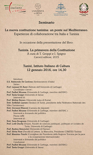 seminario costituzione tunisia