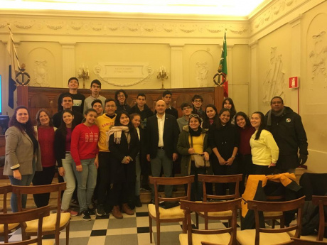 Studenti panamensi in visita all'Università di Siena
