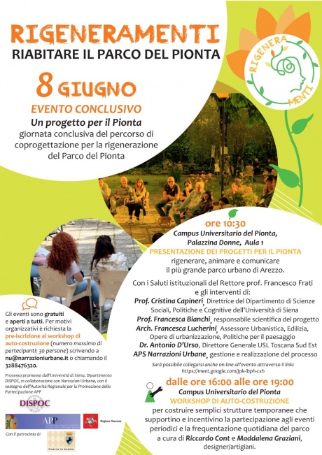 Giornata conclusiva del percorso di coprogettazione per la rigenerazione del Parco del Pionta