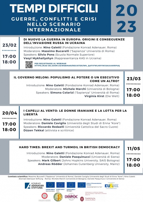 Webinar “"Di nuovo la guerra in Europa” Webinar “"Di nuovo la guerra in Europa”