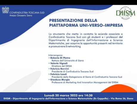 Presentazione della piattaforma "Uni-Verso-Impresa"