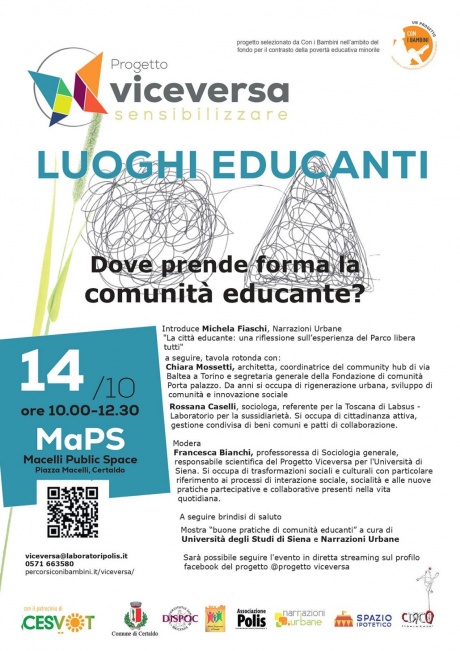 Certaldo: evento-dibattito "Luoghi educanti"