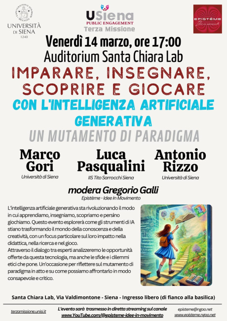 “Imparare, insegnare, scoprire e giocare con l’intelligenza artificiale”