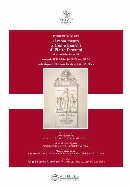 Presentazione del libro "Il monumento a Giulio Bianchi di Pietro Tenerani"