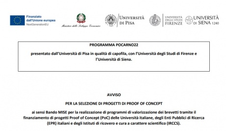 Avviso per la selezione di progetti Proof of Concept