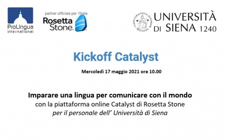 Kickoff piattaforma online Catalyst di Rosetta Stone 
