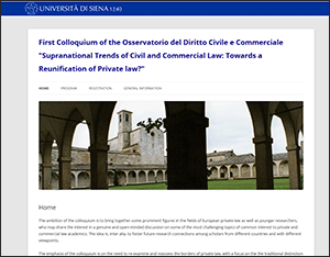 First Colloquium of the Osservatorio del Diritto Civile e Commerciale