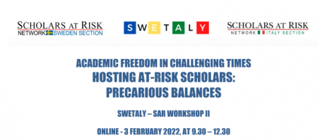 Workshop online Scholars at risk Italy Workshop online Scholars at risk Italy